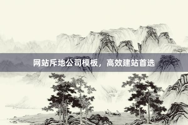 网站斥地公司模板，高效建站首选